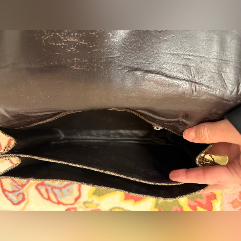 Celine Tan and Brown Crossbody Bag - Picture 12 of 16